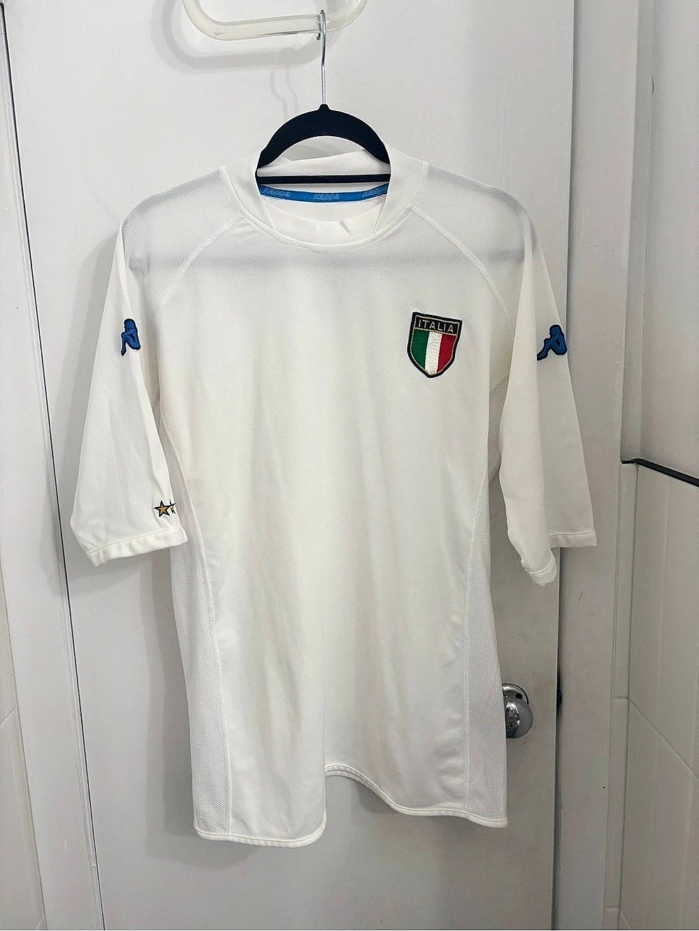 Vintage Kappa Italy FIGC Home / Away Soccer Jersey 2000-2002 White